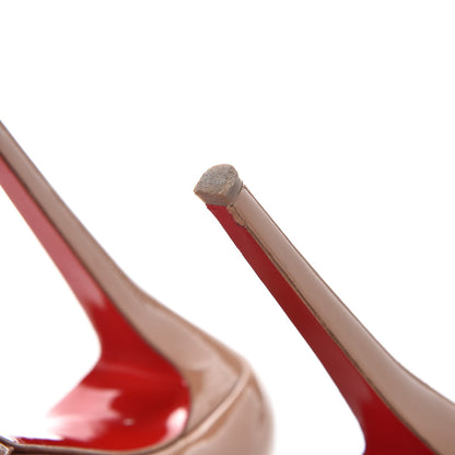 Christian Louboutin Patent Bianca 140 Pumps 38.5 Nude 13 of 13