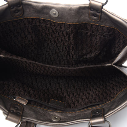 Christian Dior Metallic Calfskin Medium Gaucho Double Saddle Bronze 5 of 11