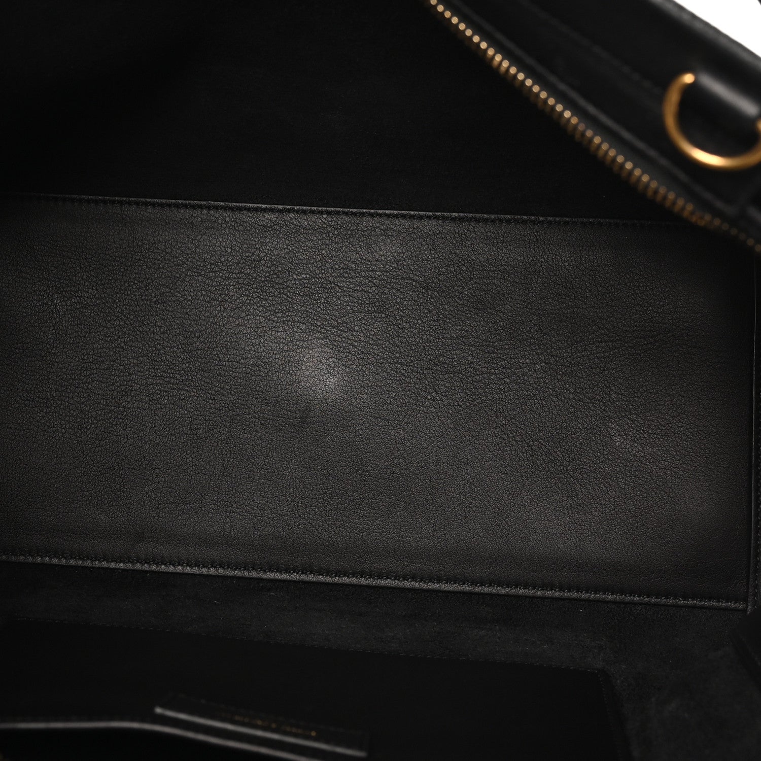 Saint Laurent Calfskin Suede Small Monogram Downtown Cabas Black 4 of 8