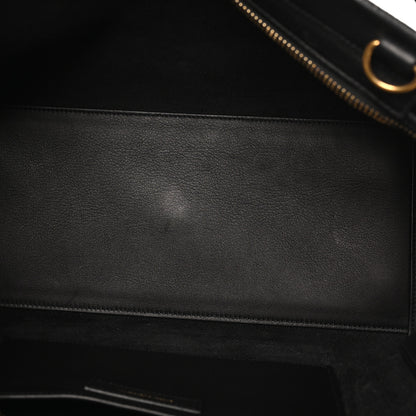 Saint Laurent Calfskin Suede Small Monogram Downtown Cabas Black 4 of 8