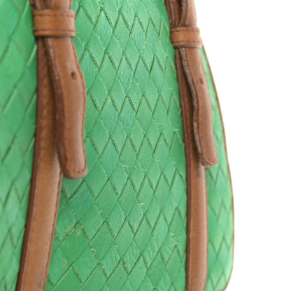 Bottega Veneta Nappa Intrecciato Bi-Color Top Handle Tote Green Brown 13 of 18