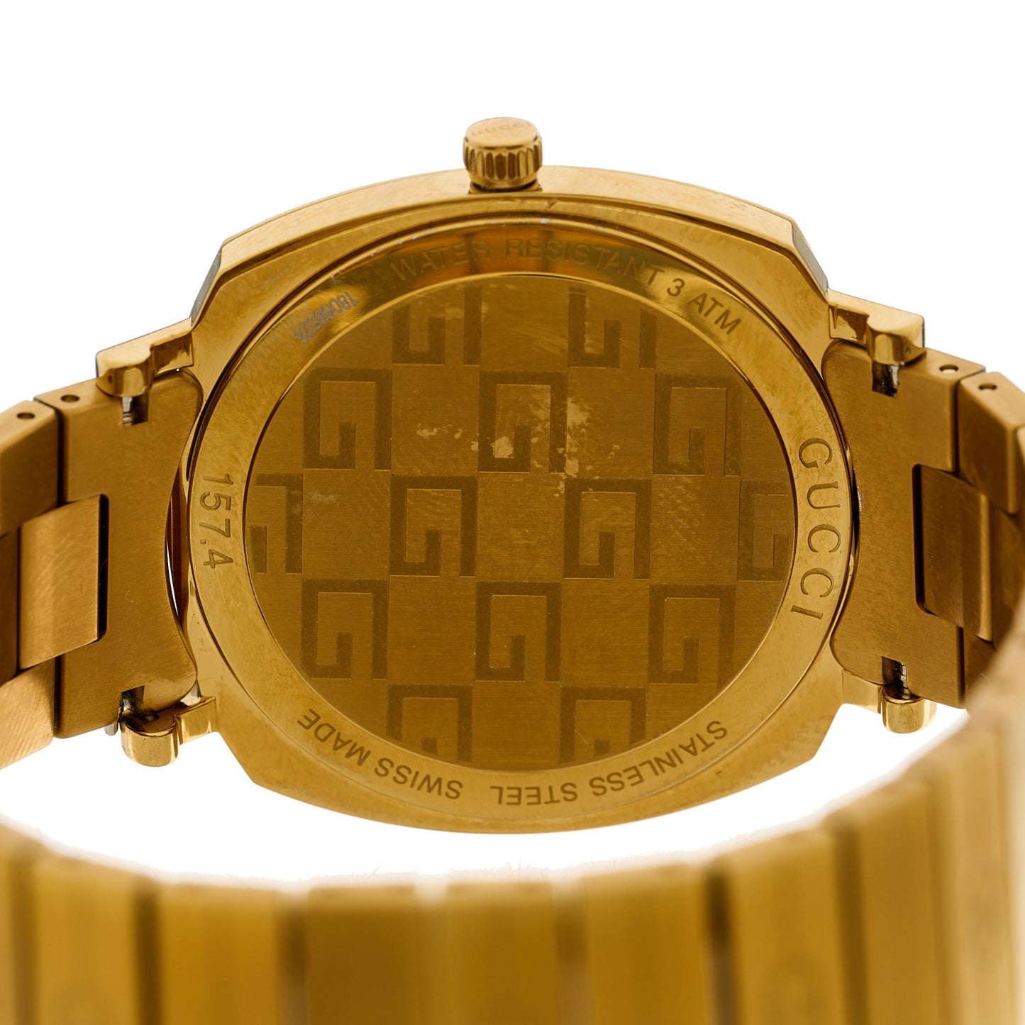 Stainless Steel 35mm Grip Quartz Watch Gold