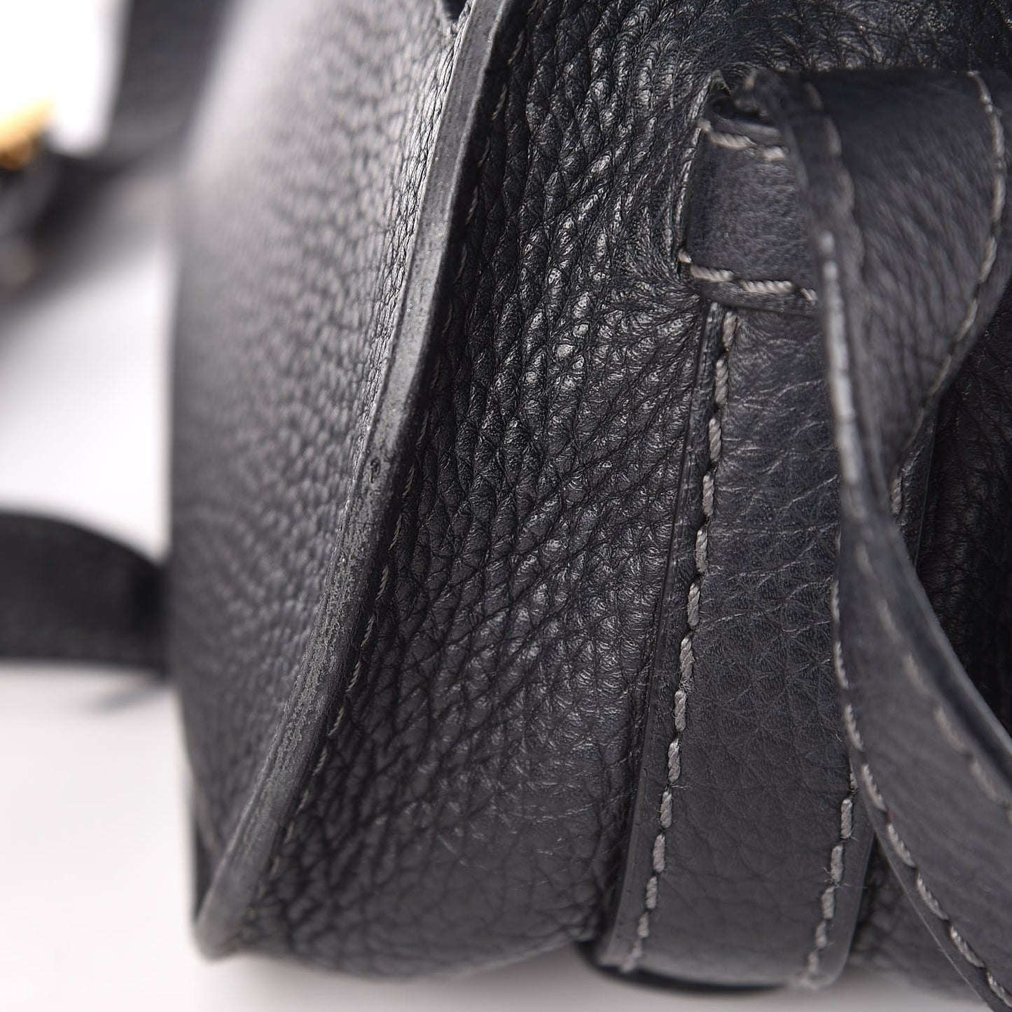 Calfskin Mini Marcie Round Crossbody Bag Black