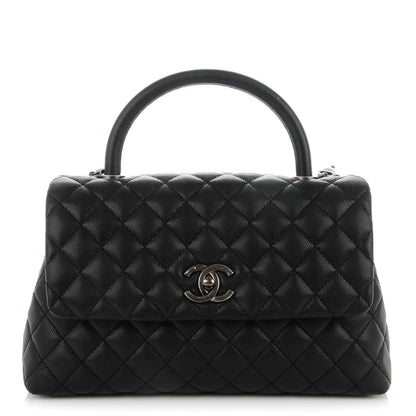Chanel Caviar Quilted Small Coco Handle Flap Black 1 of 8