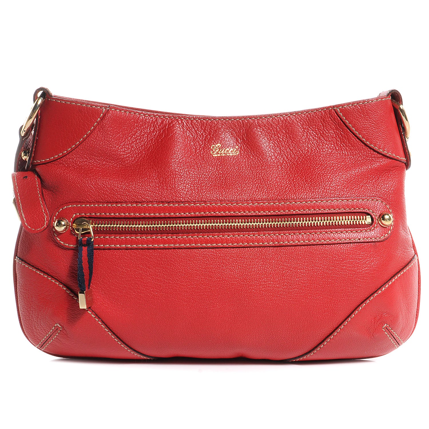 Gucci Leather Capri Shoulder Bag Red 1 of 8