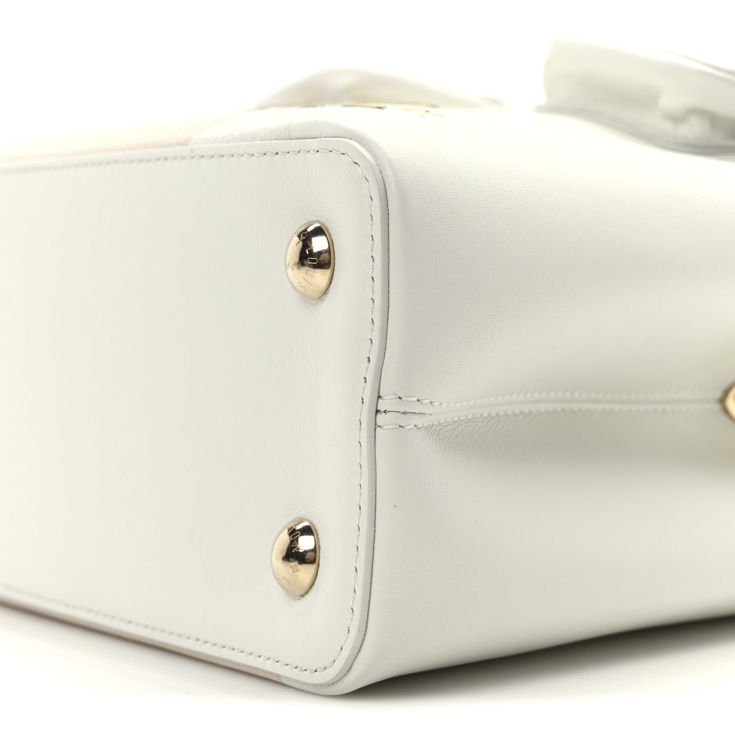 X PAOLA PIVI Taurillon Arty Capucines MM White