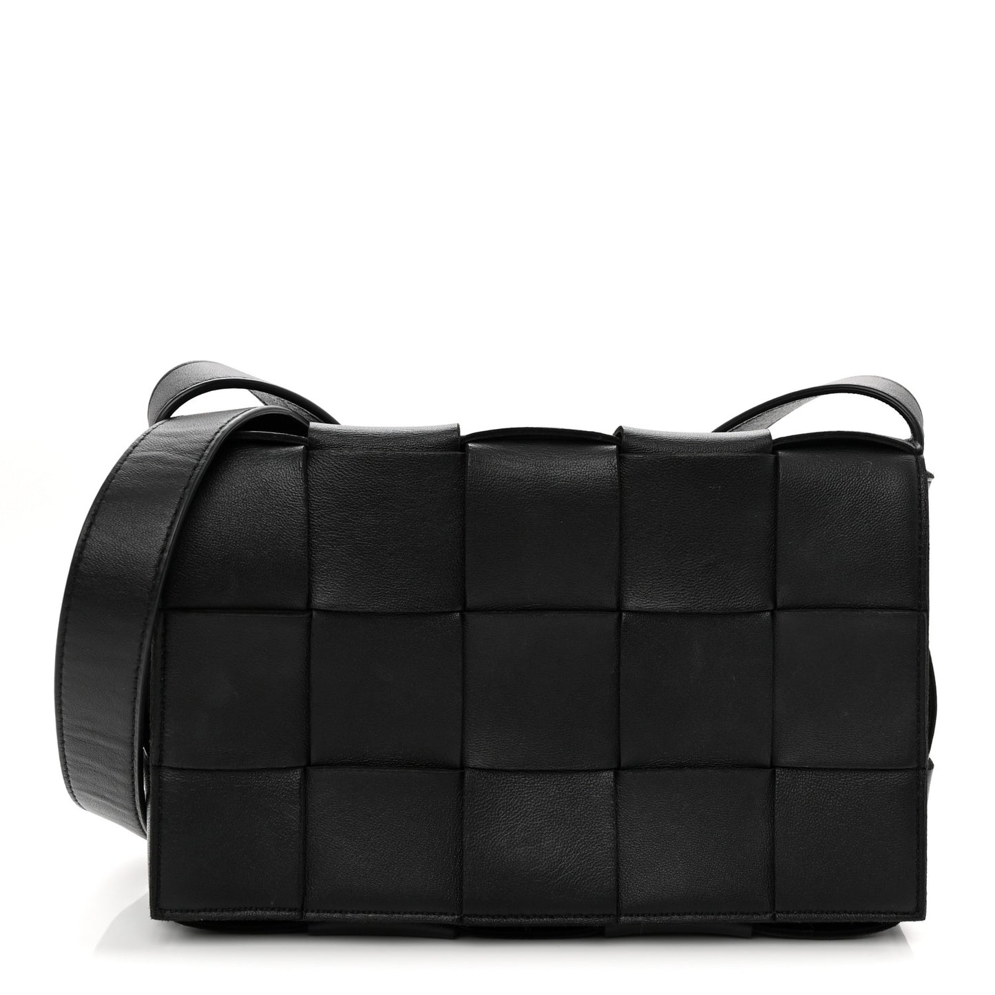 Nappa Maxi Intreccio Cassette Bag Black