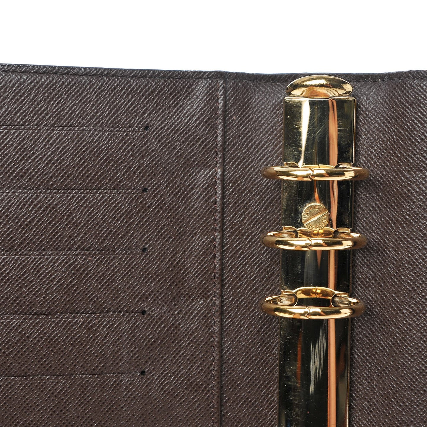 Damier Ebene Medium Ring Agenda Cover