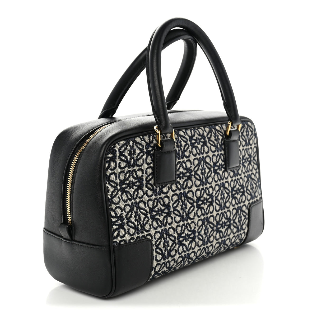 Loewe Jacquard Anagram Calfskin Amazona 23 Black Navy 3 of 10