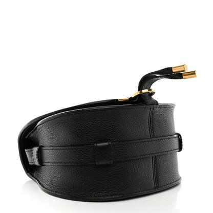 Chloe Grained Calfskin Small Marcie Saddle Bag Black 4 of 11