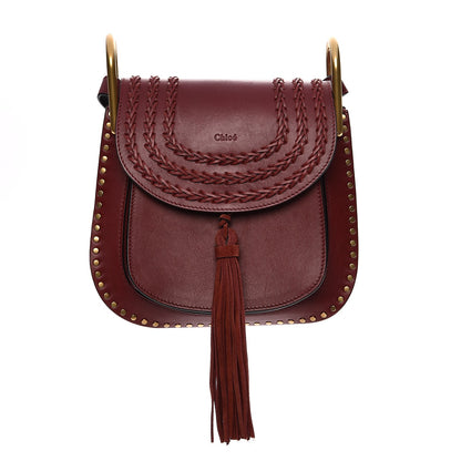 Chloe Calfskin Braided Small Hudson Shoulder Bag Sienna Red 1 of 8