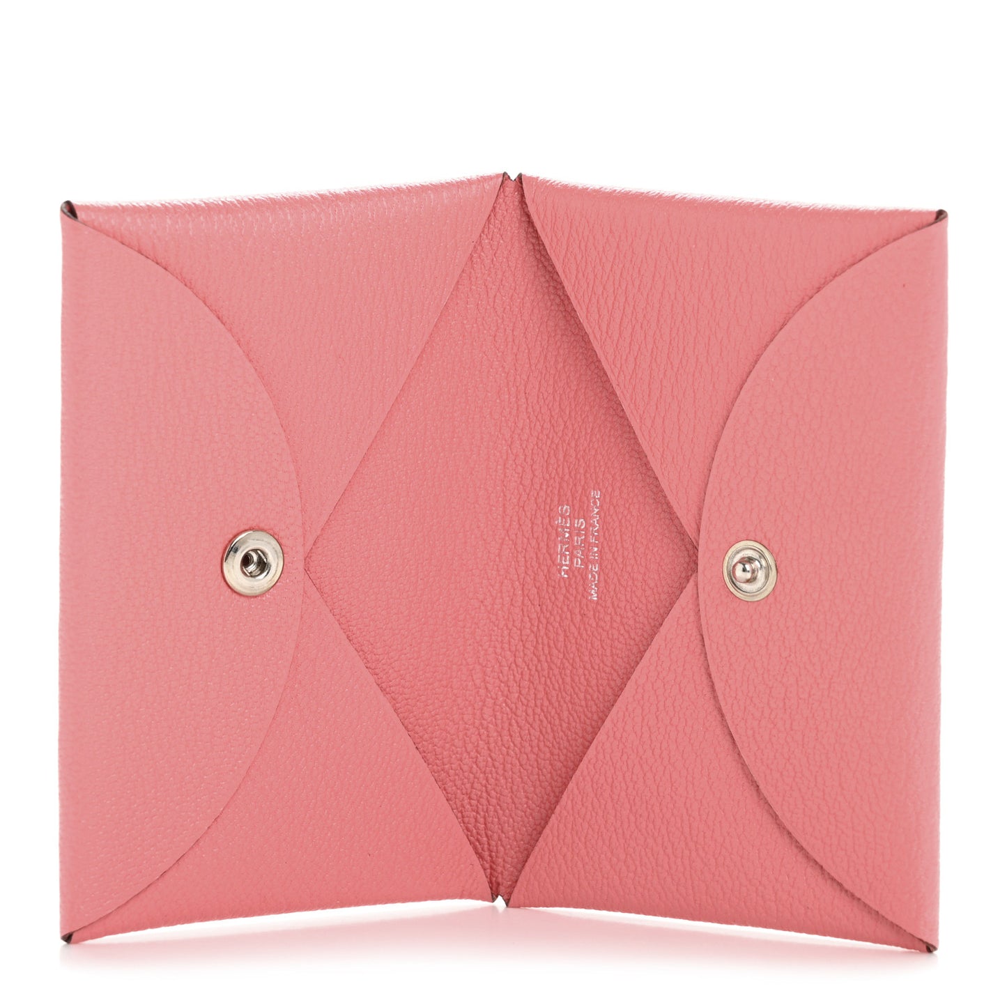 Chevre Mysore Calvi Card Case Rose Azalee