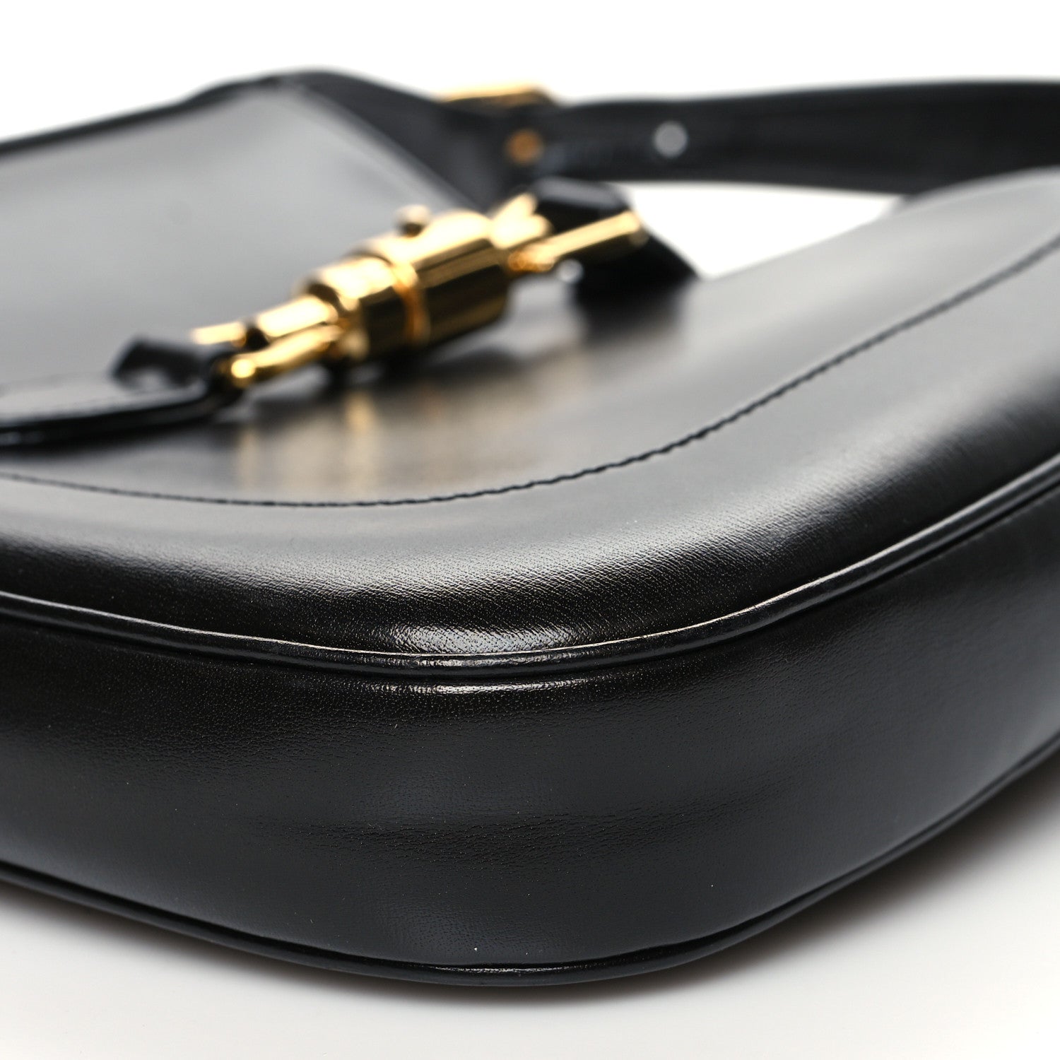 Gucci Boarded Dyana Lux Calfskin Small Jackie 1961 Hobo Black 14 of 17
