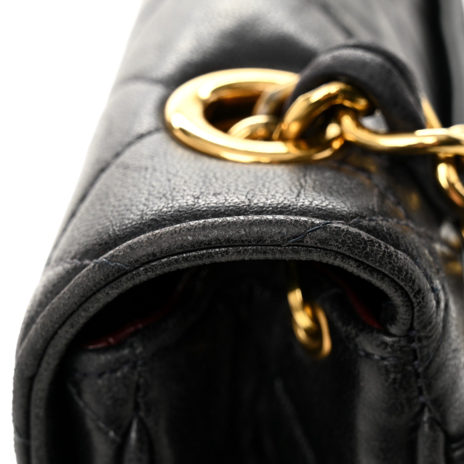 Chanel Lambskin Quilted Medium Single Flap Black 12 of 12
