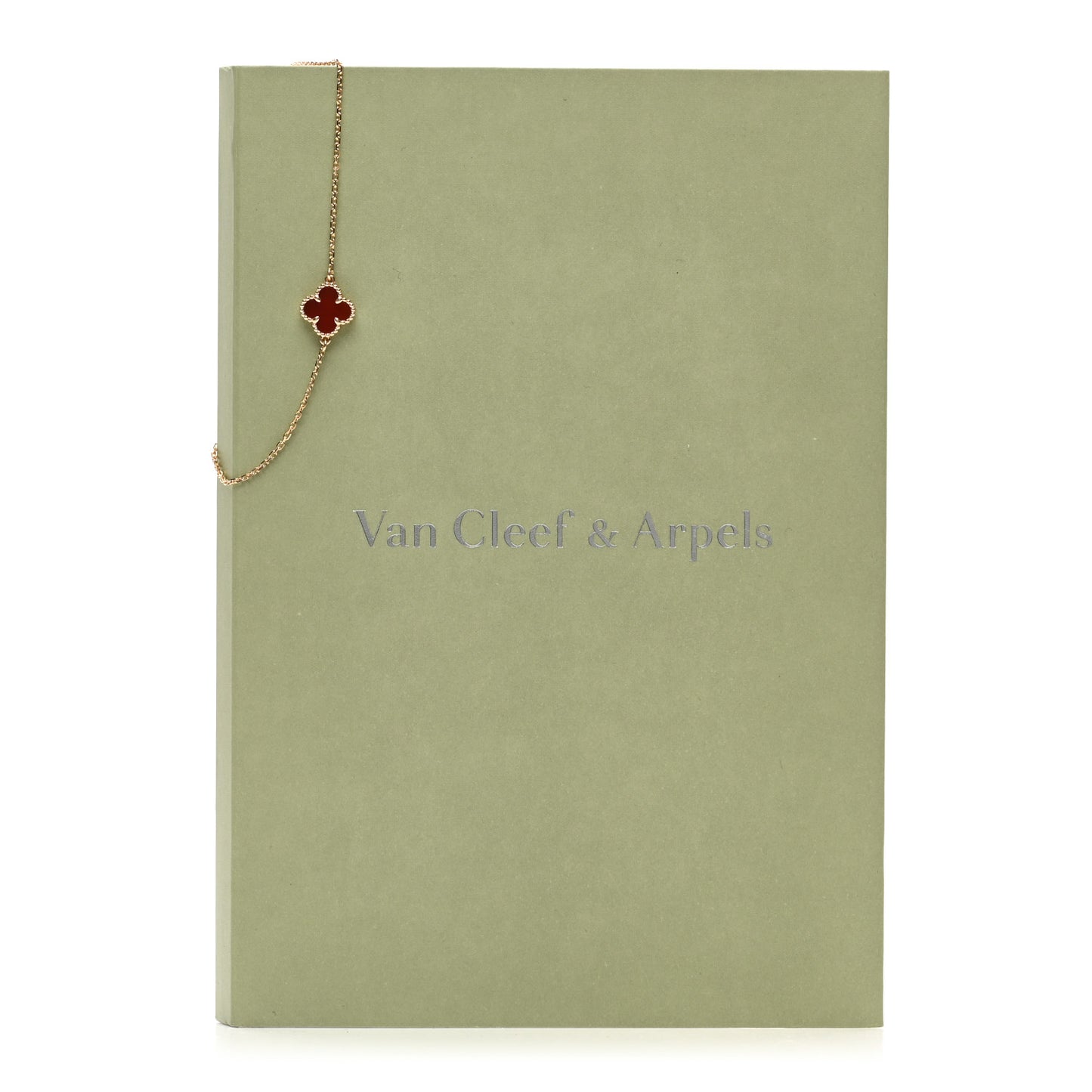 18K Rose Gold Carnelian Sweet Alhambra Bracelet