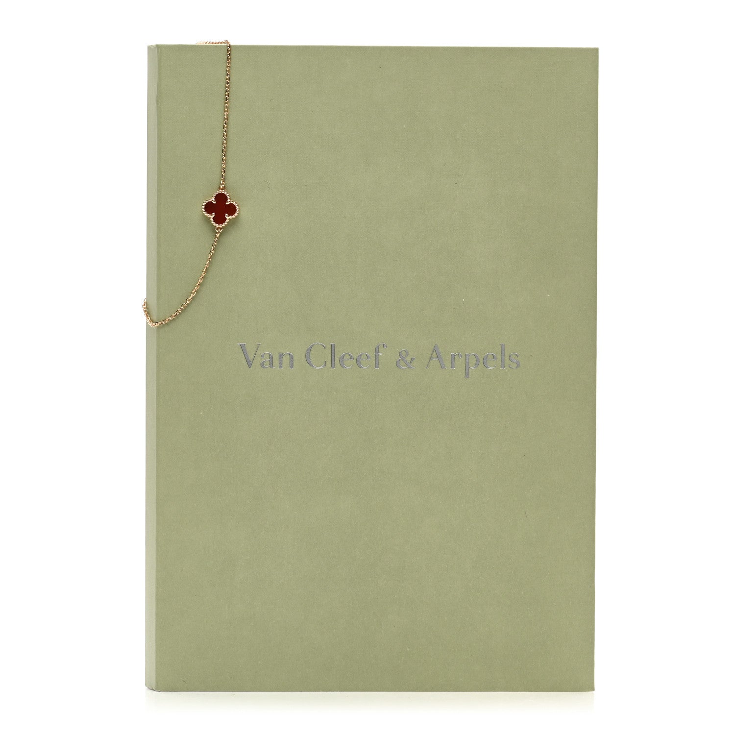 Van Cleef & Arpels 18K Rose Gold Carnelian Sweet Alhambra Bracelet 4 of 4