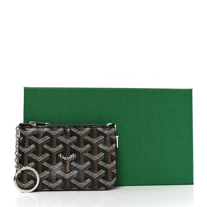 Goyard Goyardine Nano Senat Key Pouch Black Gold 7 of 7