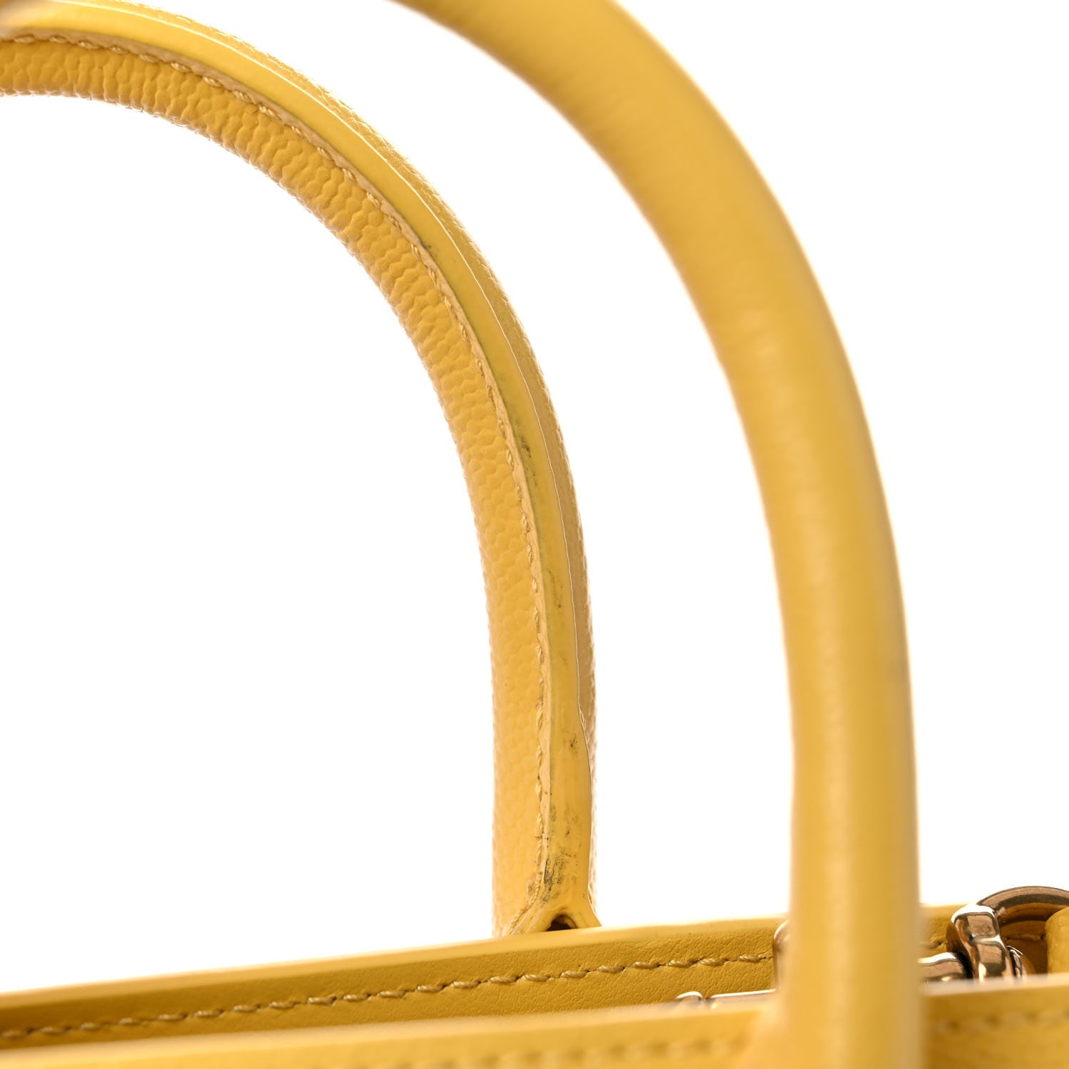 Saint Laurent Grained Calfskin Nano Sac De Jour Jaune 10 of 10