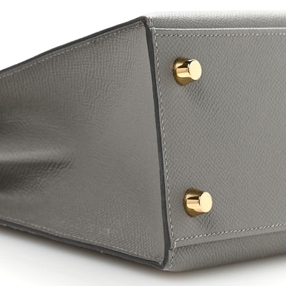 Hermes Epsom Kelly Sellier 25 Etain 9 of 11