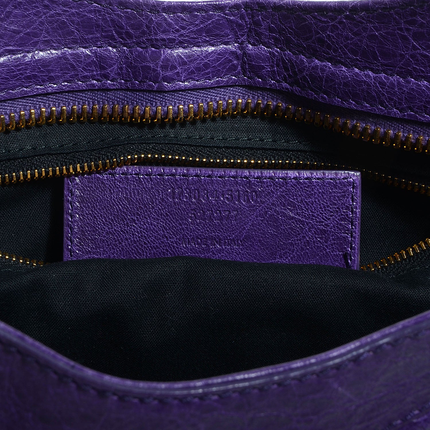 Balenciaga Agneau Giant 21 Gold Hardware City Dark Violet 7 of 12