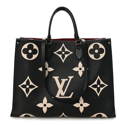 Louis Vuitton Empreinte Monogram Giant Onthego GM Black Beige 1 of 9