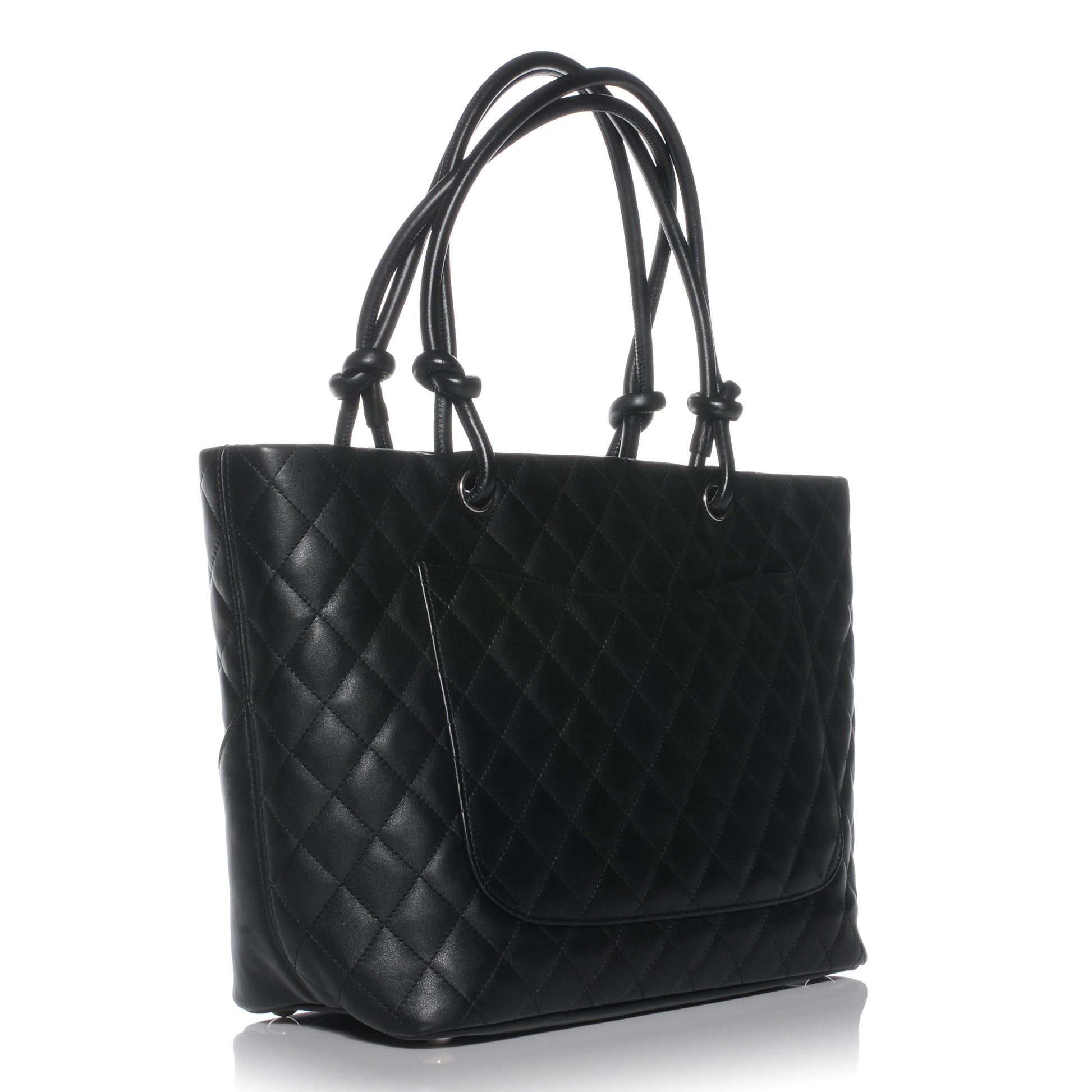 Chanel Calfskin Quilted Large Cambon Tote Black 3 of 8