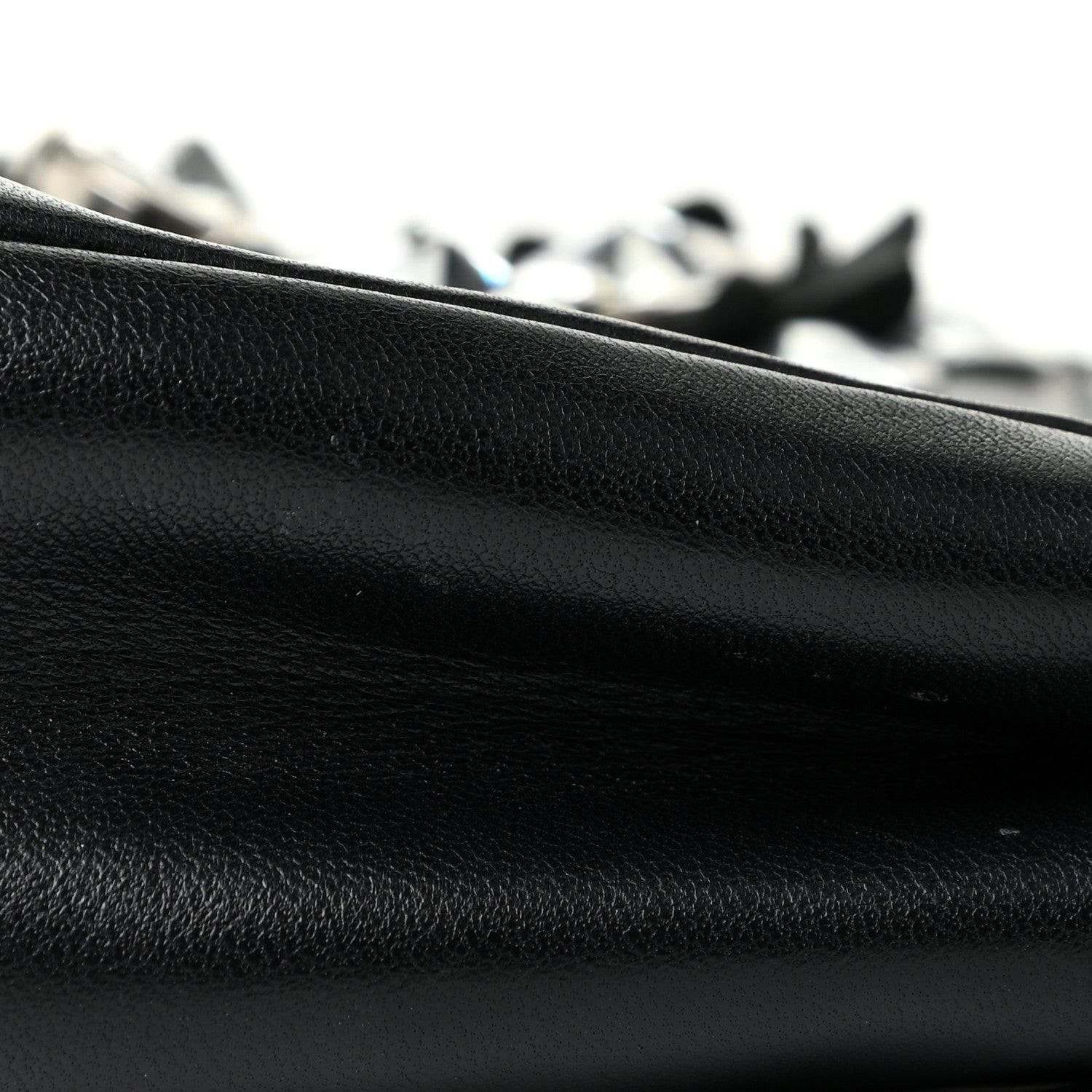Fendi Nappa Crystal Flowerland Micro Peekaboo Iconic Satchel Black 12 of 12