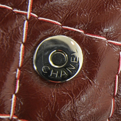 Chanel Leather Double Stitch Flap Red 10 of 11