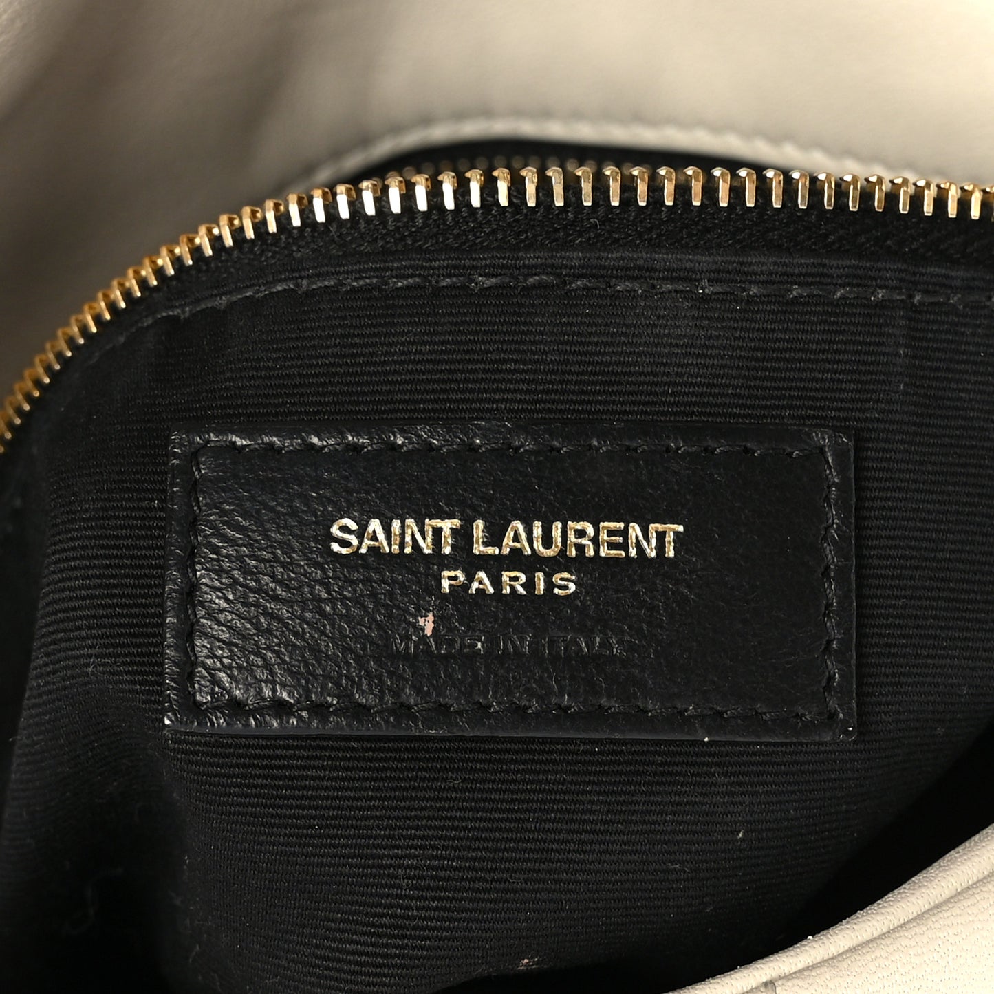 Lambskin Quilted Small Loulou Puffer Monogram Chain Satchel Crema Soft