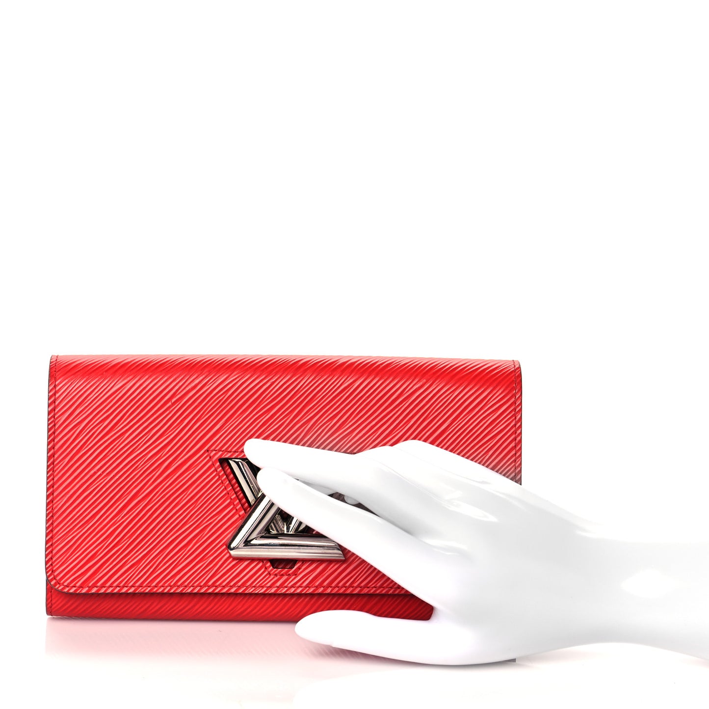 Epi Twist Wallet Coquelicot
