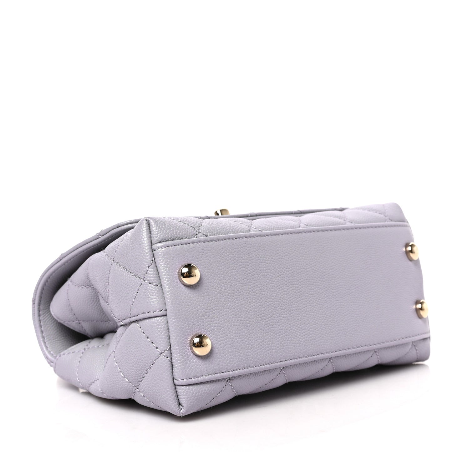 Caviar Quilted Extra Mini Coco Handle Flap Light Purple