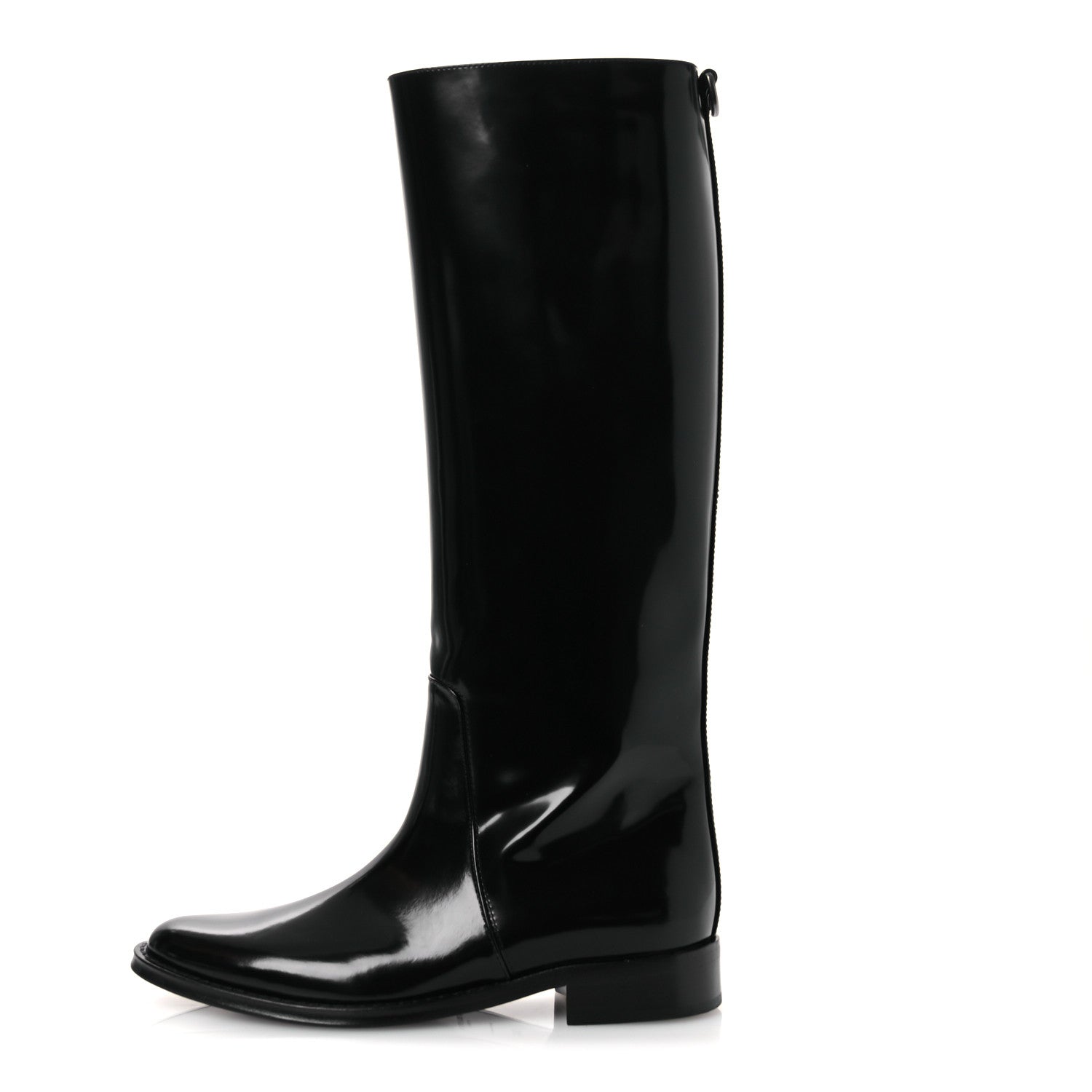 Saint Laurent Vitello Ruinart Hunt 25 Boots 38.5 Black 1 of 13