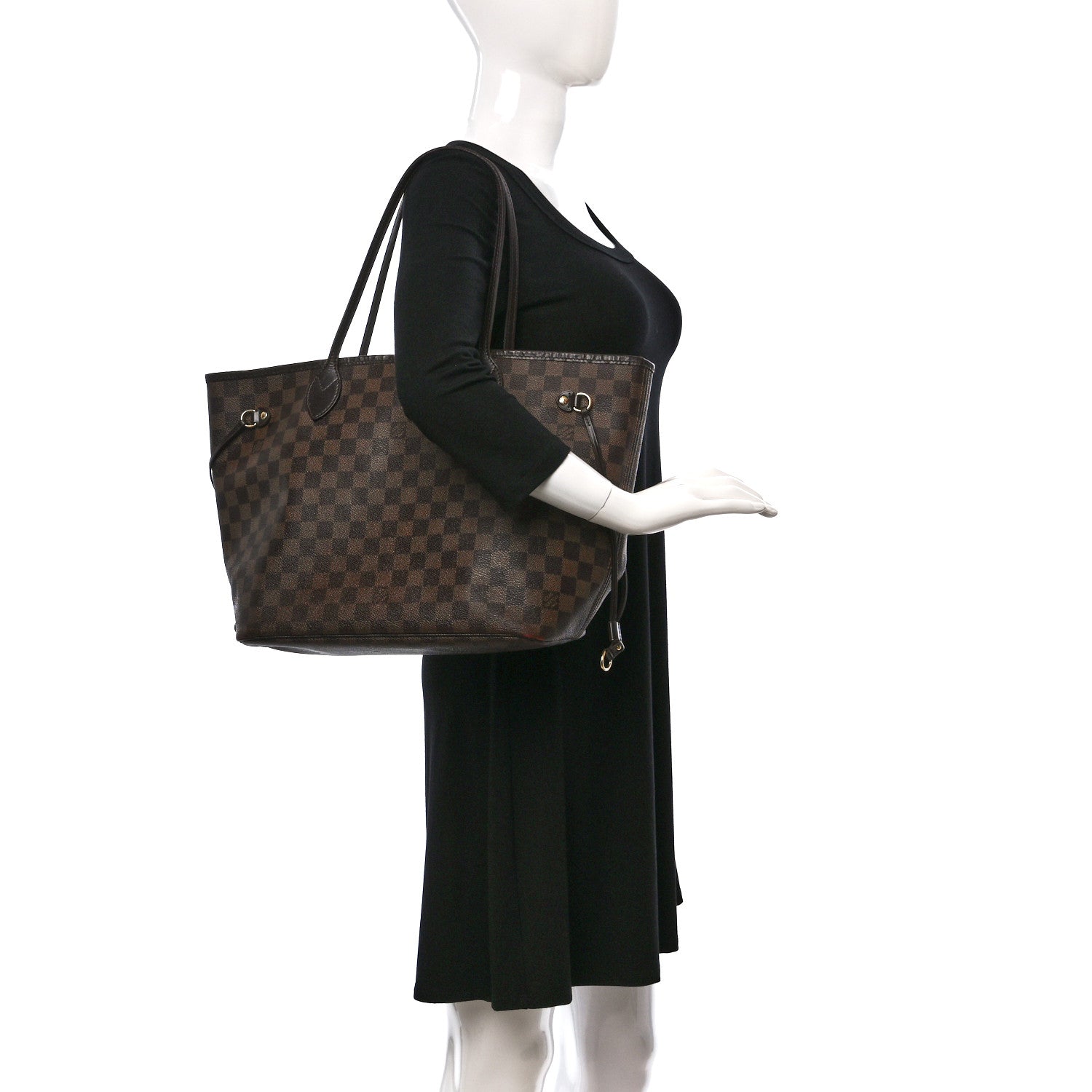 Louis Vuitton Damier Ebene Neverfull MM 2 of 17