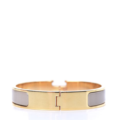 Hermes Enamel Clic Clac H Narrow Bracelet PM Marron Glace 3 of 6