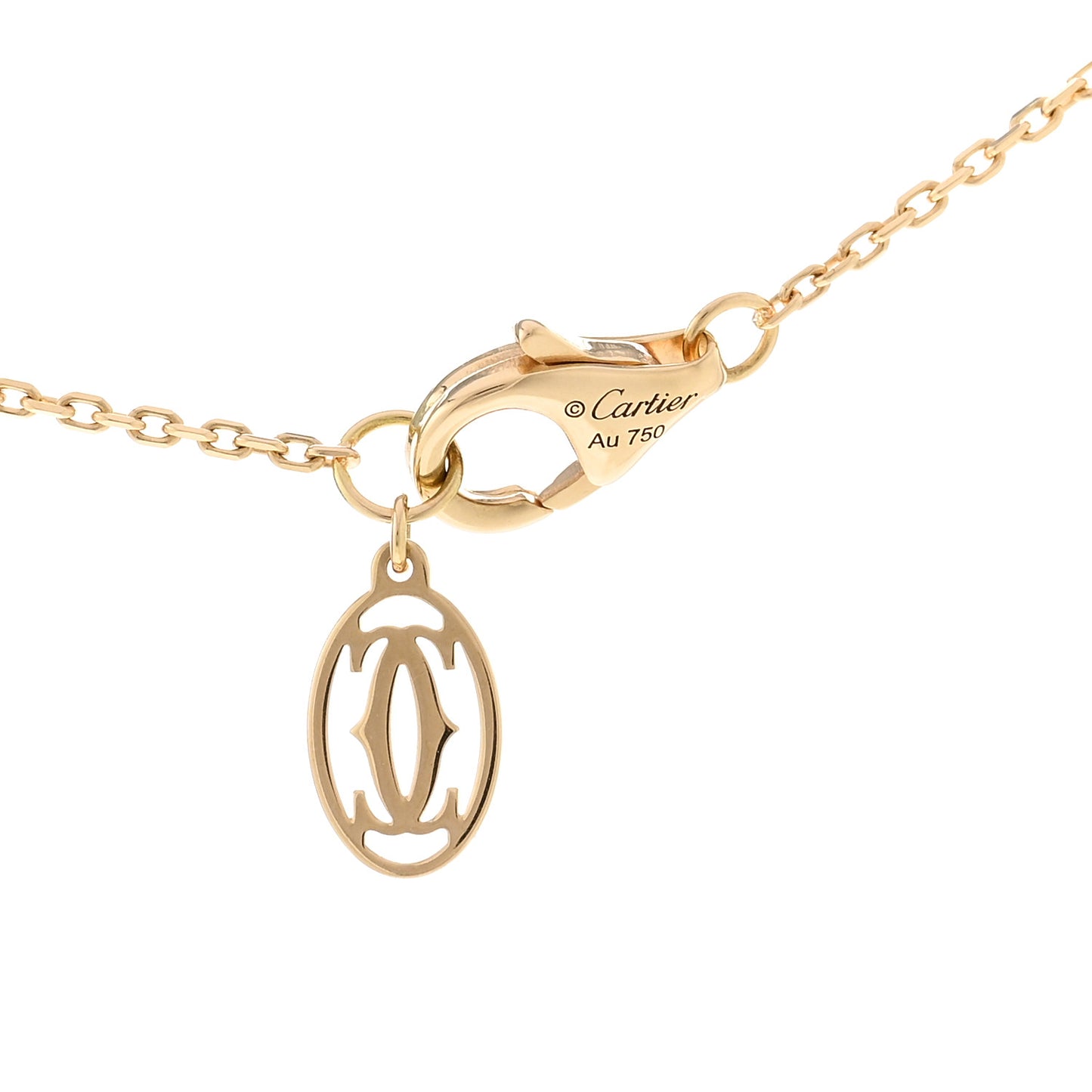 18K Yellow Gold Diamond XS D'Amour Pendant Necklace