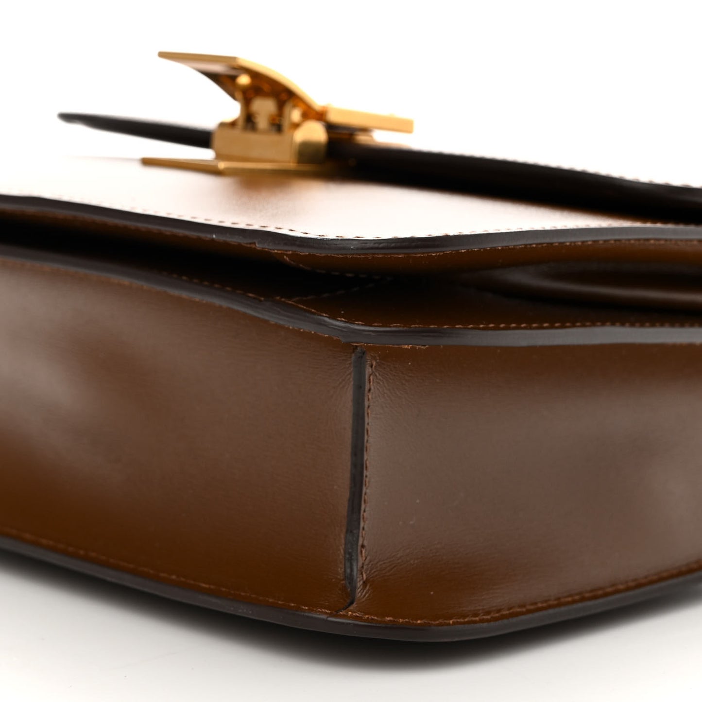 Box Calfskin Teen Classic Box Flap Bag Camel