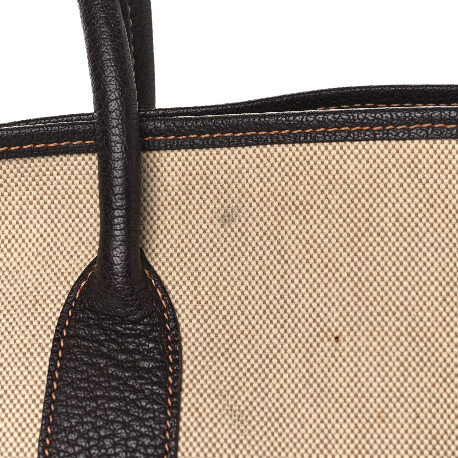 Hermes Toile Buffle Gala Garden Party Tote 36 MM Marron Fonce 11 of 14