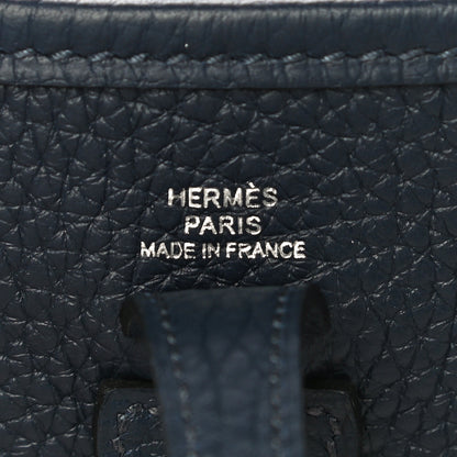 Hermes Taurillon Clemence Amazone Evelyne TPM Bleu Nuit Bleu Indigo 6 of 10
