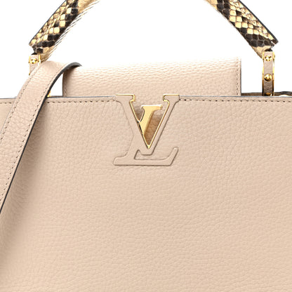 Louis Vuitton Taurillon Ayers Capucines BB Galet 7 of 9