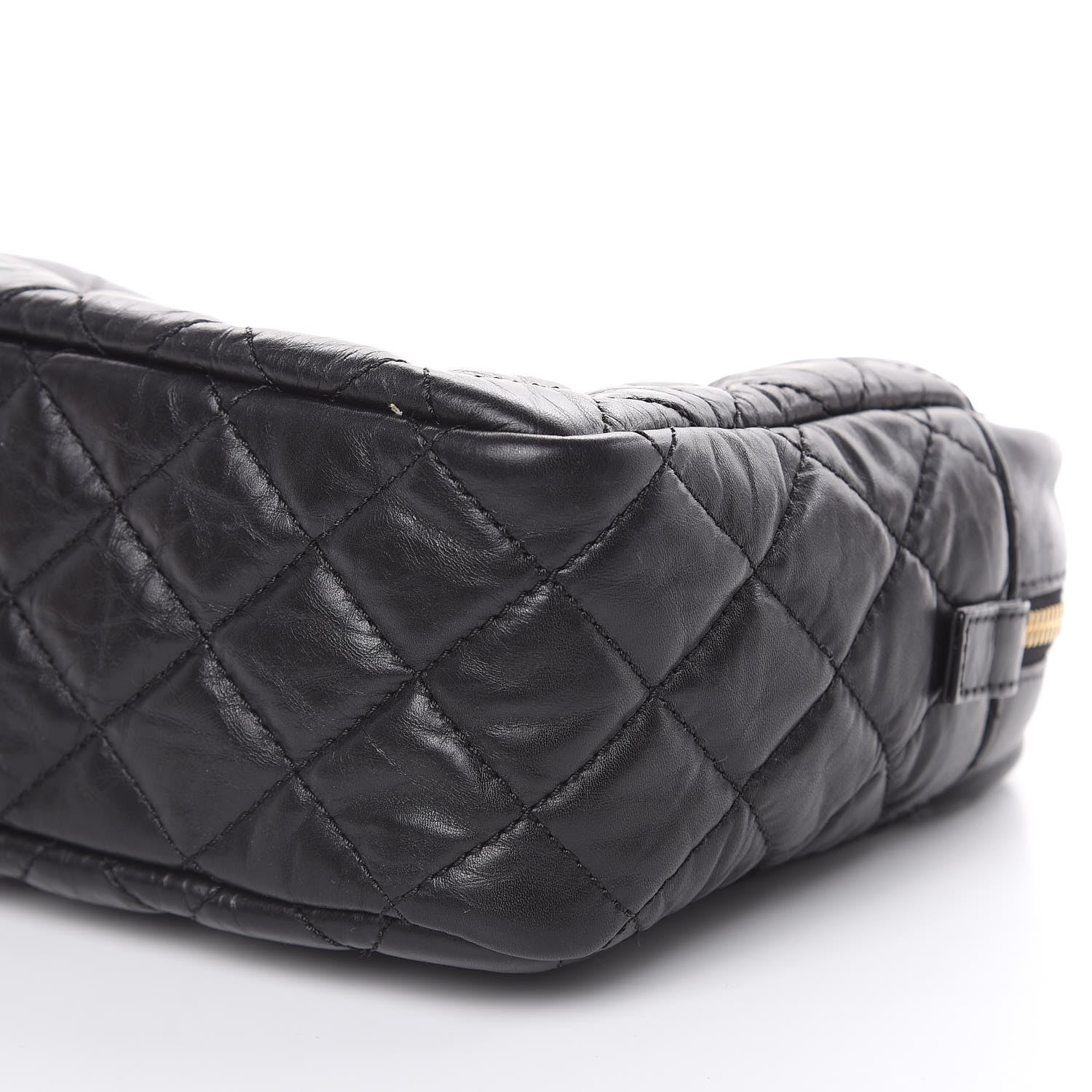 Chanel Aged Calfskin Quilted Medium Reissue Camera Case Black 9 of 10