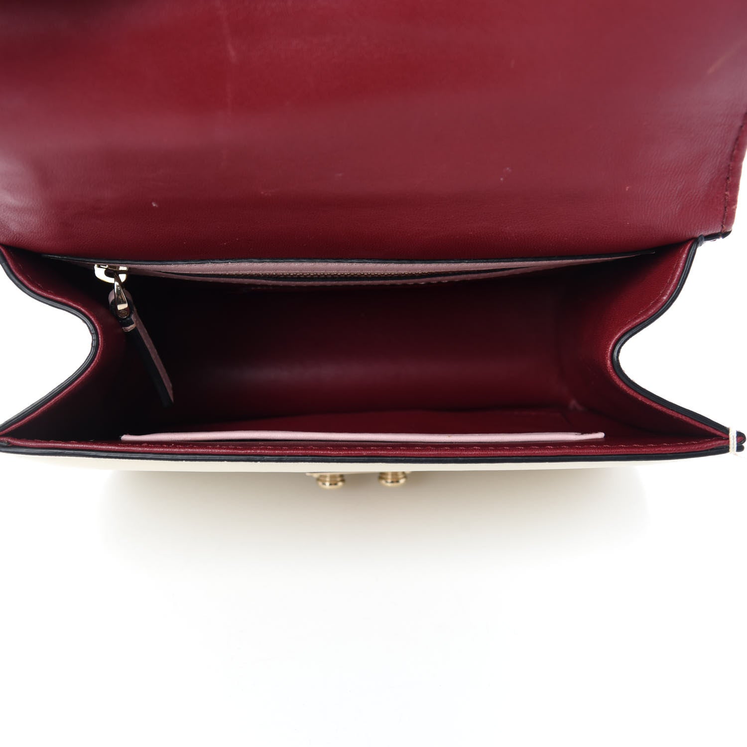 Valentino Garavani Vitello Small Glam Lock Rockstud Flap Light Ivory Water Rose Marine Rubin 5 of 14