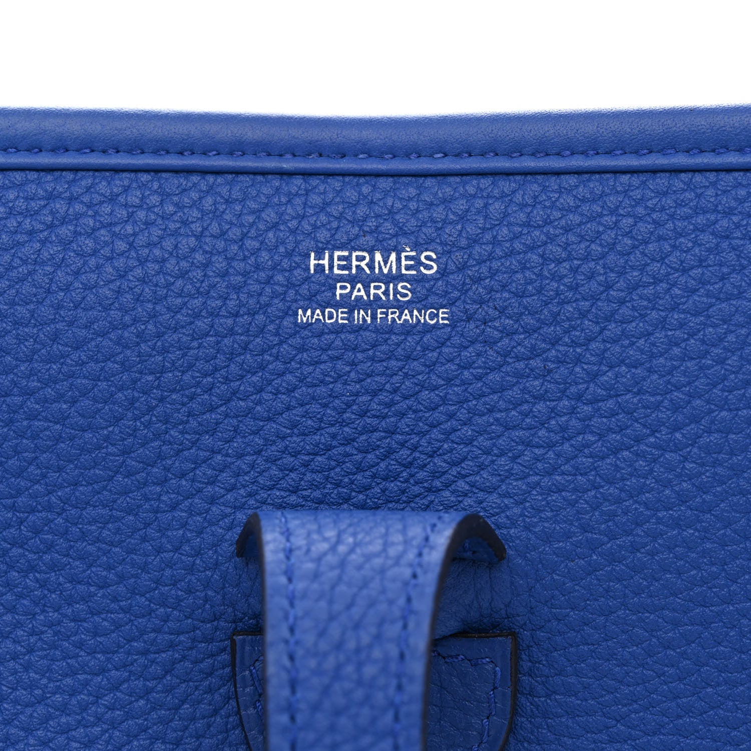 Hermes Taurillon Clemence Evelyne III PM Bleu Royal 6 of 11