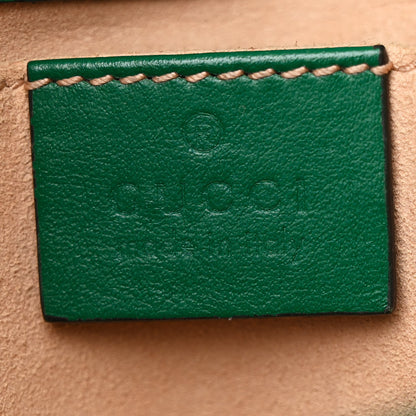 Gucci Calfskin Matelasse Mini GG Marmont Shoulder Bag Emerald Green 6 of 12