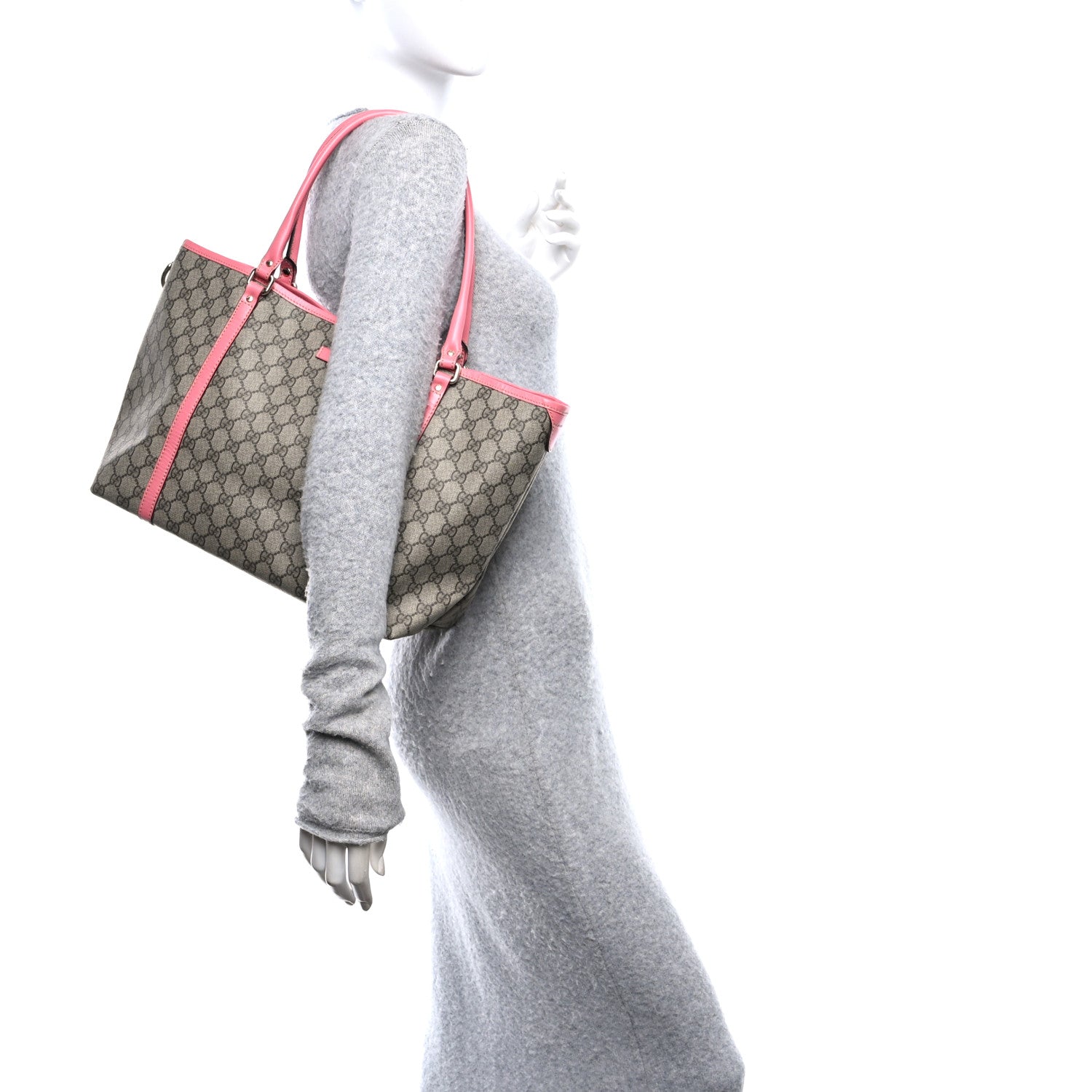 Gucci GG Plus Monogram Large Joy Tote Pink 2 of 12