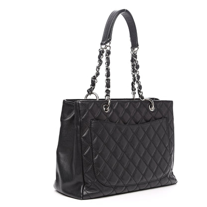 Chanel Caviar Quilted Grand Shopping Tote GST Black 2 of 15