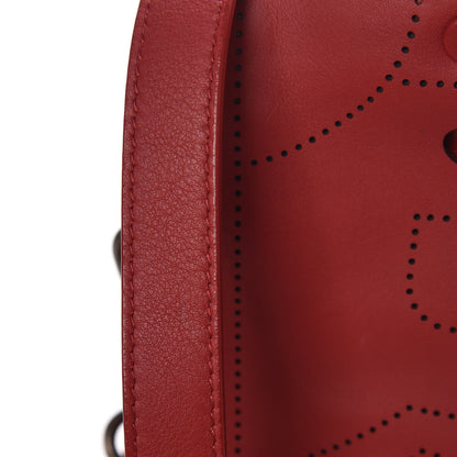 Balenciaga Veau Soyeux Perforated Blackout Hardware Mini City Rouge Groseille 9 of 12