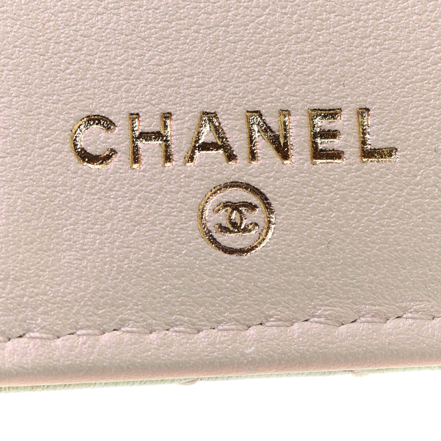 Chanel Iridescent Lambskin Quilted Double Flap Wallet Ivory 6 of 8