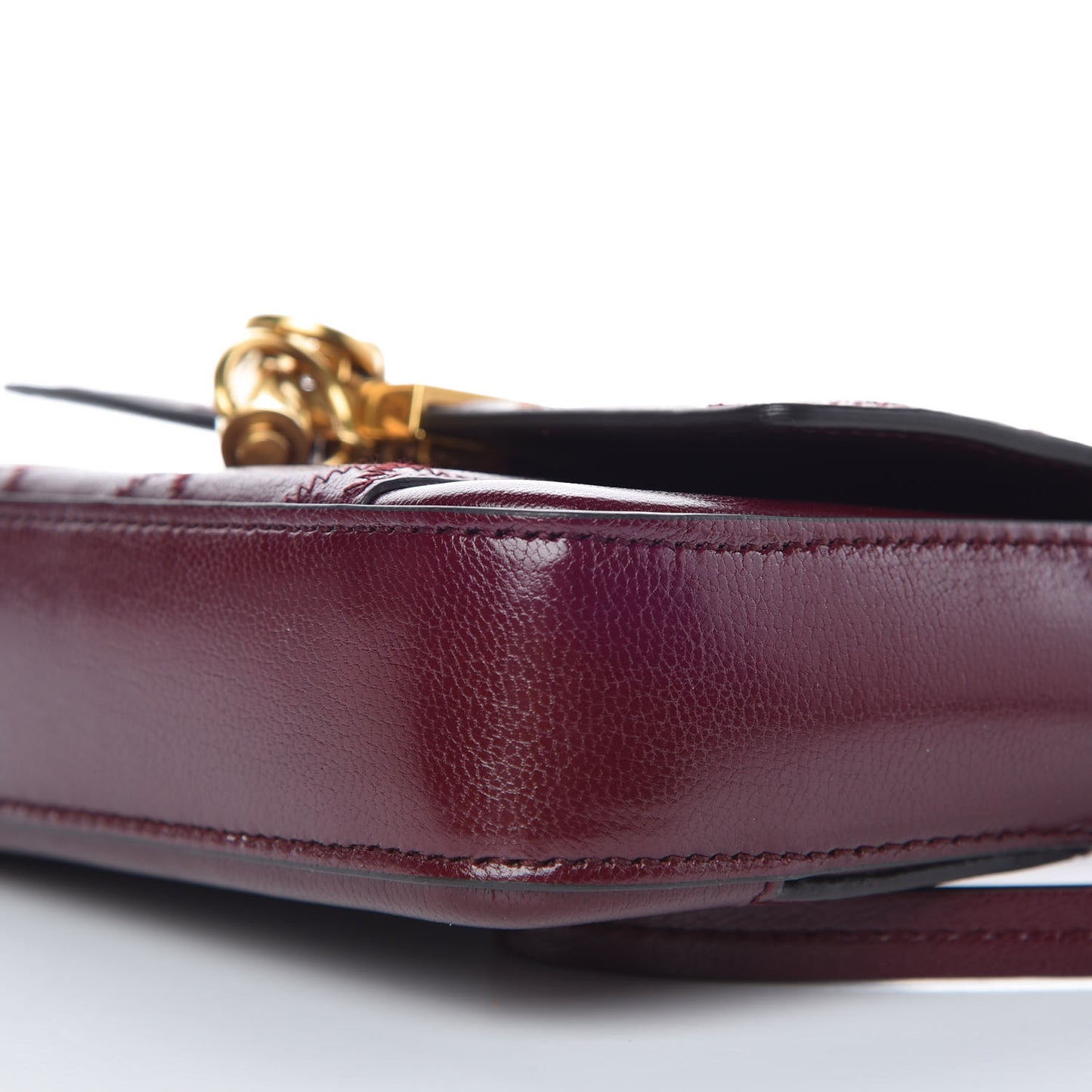 Goatskin Quilted GV3 Mini Pocket Convertible Bag Aubergine