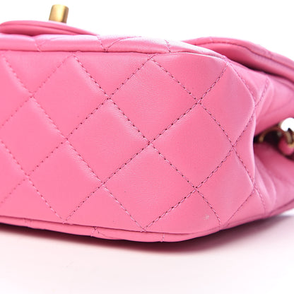 Chanel Lambskin Quilted Mini Pearl Crush Flap Pink 9 of 11