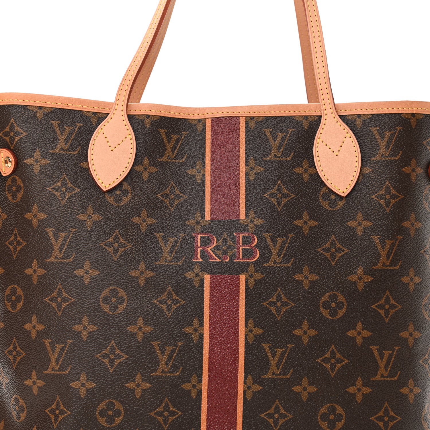 Louis Vuitton Monogram My LV Heritage Neverfull MM Burgundy Orange